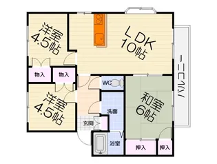 大阪府和泉市井ノ口町【マンション】の間取り