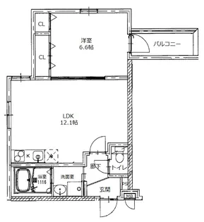 大阪府堺市西区鳳西町3丁【アパート】の間取り