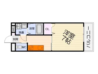 大阪府堺市中区深井中町【アパート】の間取り