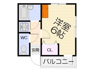 大阪府高石市東羽衣3丁目【アパート】の間取り