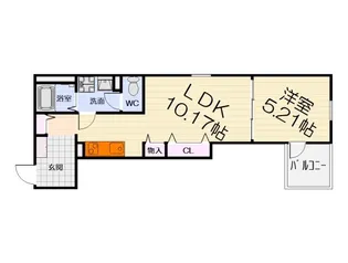 大阪府高石市西取石1丁目【アパート】の間取り
