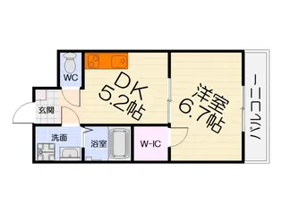 Feliz高石千代田【2階】の間取り