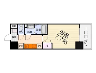 大阪府堺市西区鳳東町4丁【マンション】の間取り