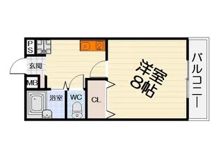大阪府堺市西区鳳中町3丁【アパート】の間取り