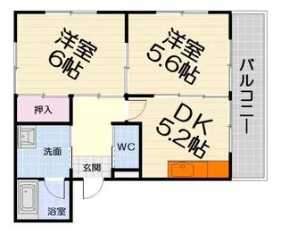 大阪府堺市中区深阪3丁【アパート】の間取り