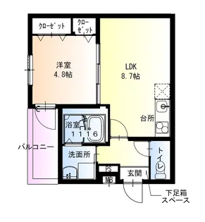 大阪府高石市加茂1丁目【アパート】の間取り