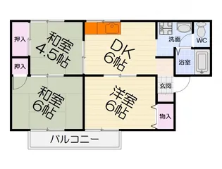 大阪府和泉市池上町4丁目【アパート】の間取り