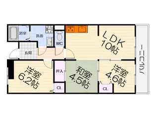 雅マンション【1階】の間取り