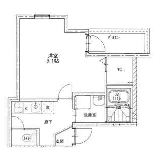 大阪府高石市高師浜3丁目【アパート】の間取り