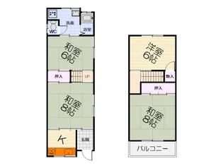 大阪府堺市西区浜寺石津町東5丁【一戸建】の間取り