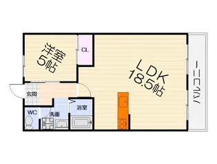 大阪府堺市西区鳳西町2丁【マンション】の間取り