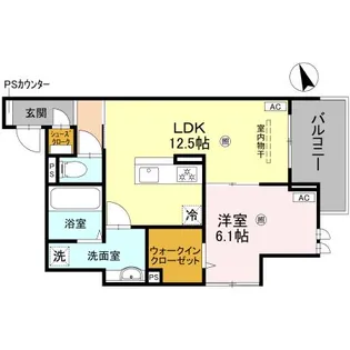 大阪府堺市西区鳳中町9丁【アパート】の間取り