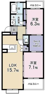 ルミナス【1階】の間取り