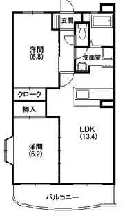 アネーロ【203号室】の間取り