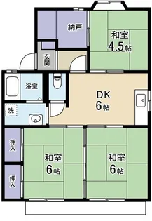 コーポヴァレンシャ【1階】の間取り