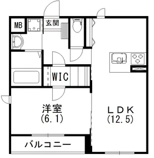 Passion (パシオン)【505号室】の間取り