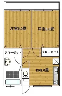 紫陽花I【2階】の間取り