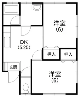紫陽花II【1階】の間取り