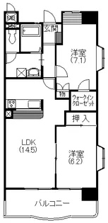 クオーリ【201号室】の間取り