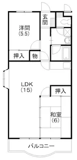 コンフォートシティFUKUROI【103号室】の間取り