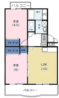 マンション山﨑【3階】の間取り