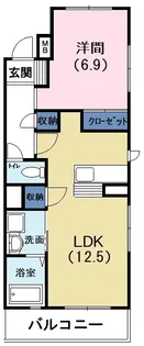 グリーンヒル【1階】の間取り