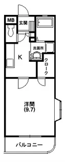 ポルト【501号室】の間取り