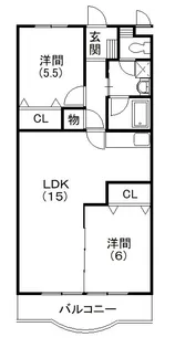 コンフォートシティFUKUROI【4階】の間取り