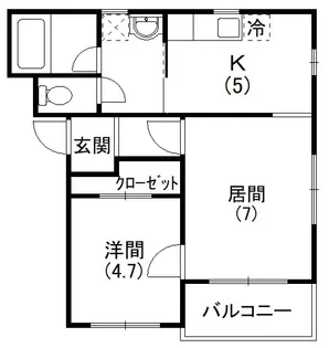 コンフォードIII【1階】の間取り