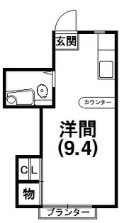 サンコーポあけぼのA【102号室】の間取り