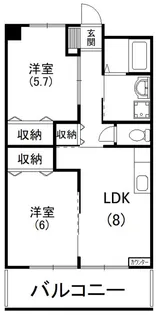 グレース名倉【4階】の間取り