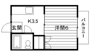 ひかりコーポ【201号室】の間取り