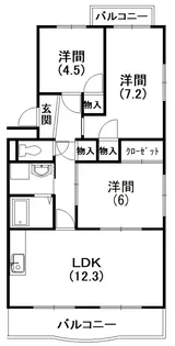 トピア清龍I【201号室】の間取り