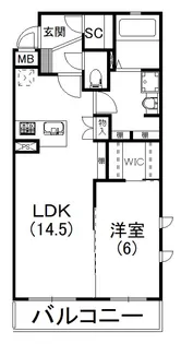 クオーレ ルミノーザ【301号室】の間取り