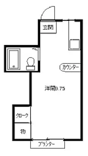 サンコーポあけぼのA【202号室】の間取り