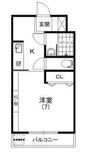カレッジハイツI【3階】の間取り
