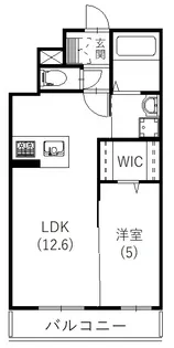 プルミエール八幡【502号室】の間取り