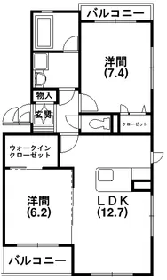 グレイス並木【301号室】の間取り