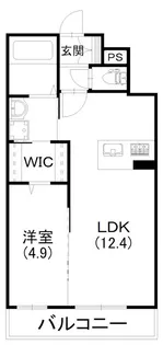 レストリーシェディジョーヴェ【103号室】の間取り