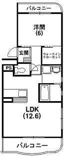 スプリングウインド【1階】の間取り