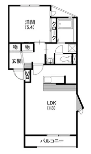 マーサ和地山【3階】の間取り