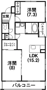 エクセルシア【101号室】の間取り