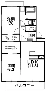 メメールたづ【102号室】の間取り