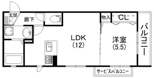 アンスリウム【301号室】の間取り