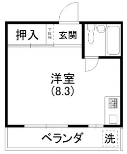 カレッジハイツII【2階】の間取り