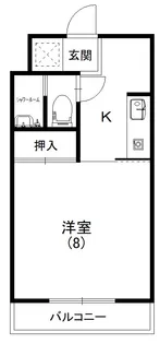 カレッジハイツI【2階】の間取り