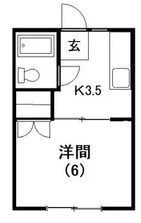 ひかりコーポ【1階】の間取り