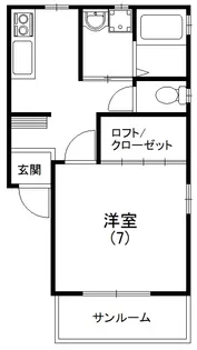 ココハイム【201号室】の間取り