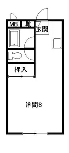 リカーハウス【203号室】の間取り