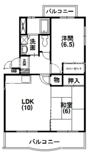 サンステージ天王【3階】の間取り